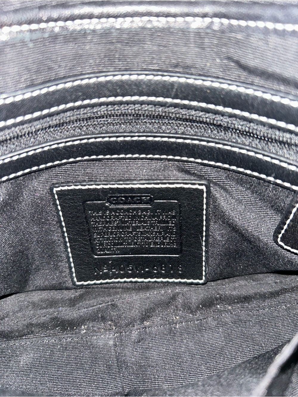VTG Coach Soho Signature Black & Grey Canvas Leather Shoulder Bag # 6818 - Picture 10 of 12